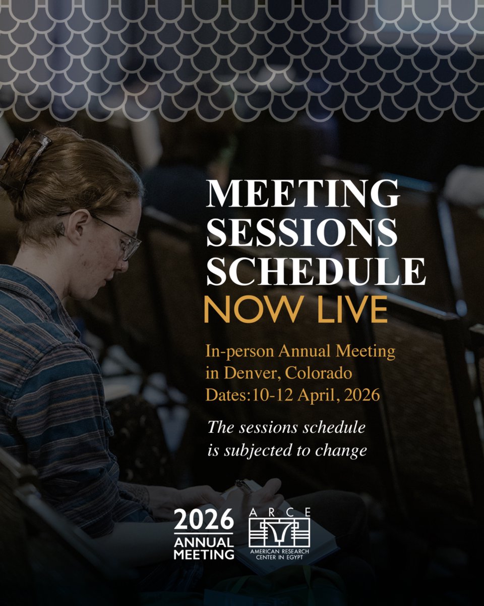 American Research Center in Egypt tweet media