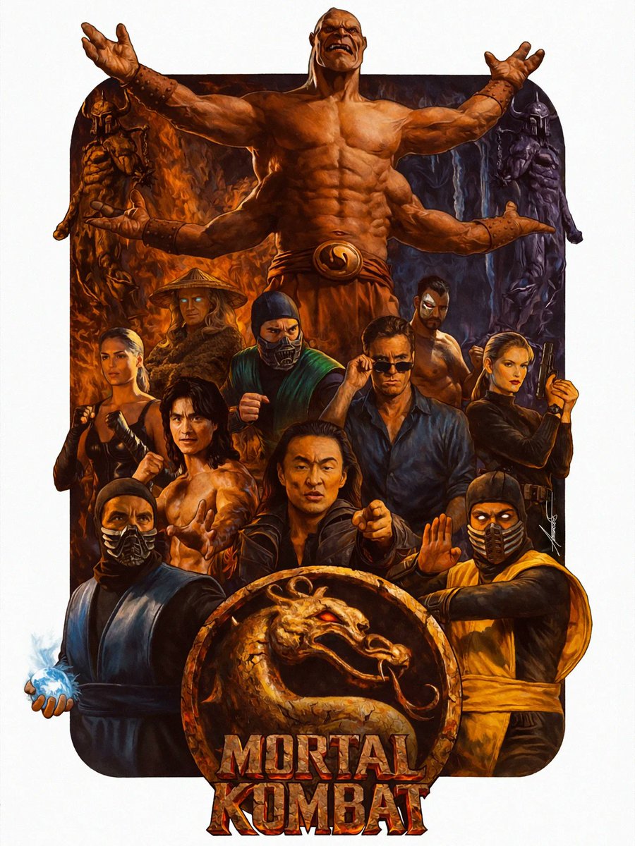 Mortal Kombat (1995) 
Art by Stevan Aleksić.