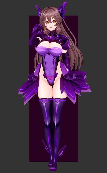 お題箱より、ダークエクスティア衣装の真理奈さん 