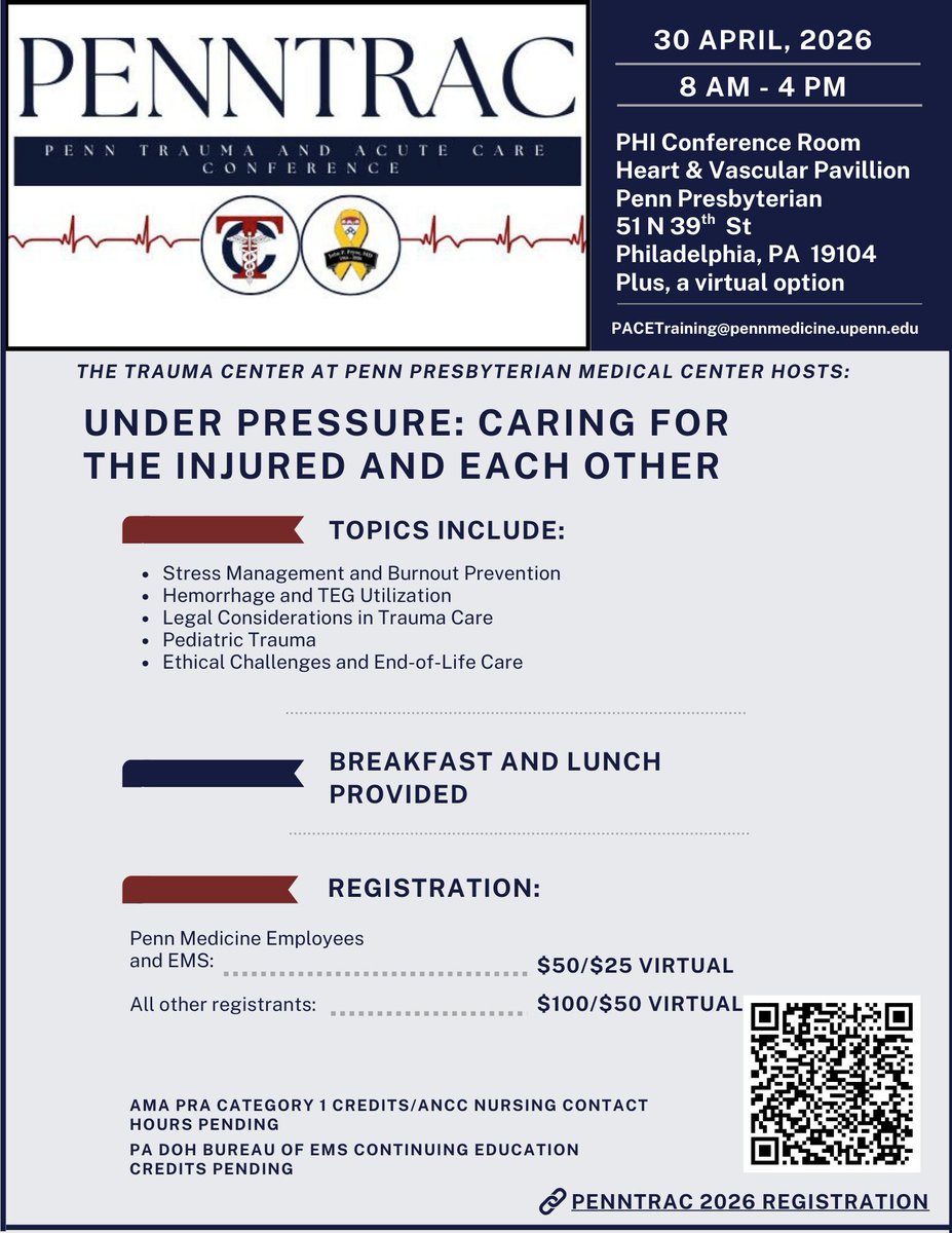 Penn Trauma Center tweet media