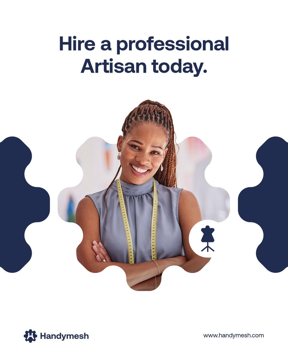 handymesh_'s tweet photo. Hire a Professional Artisan Today

Need a reliable artisan for your home? Choose professionalism. With Handymesh, you can connect with skilled and verified professionals ready to get the job done right.

Join now to get started.

#Handymesh #HomeServices #ProfessionalArtisans https://t.co/6jaQv2fHg7