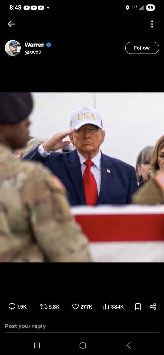 markdufrene1's tweet photo. @JillWineBanks And let me guess he is doing some secret salute  like a racist now???? YOUT TDS SUCKS THE LIFE OUT OF PEOPLE. https://t.co/avIg80b8Ra