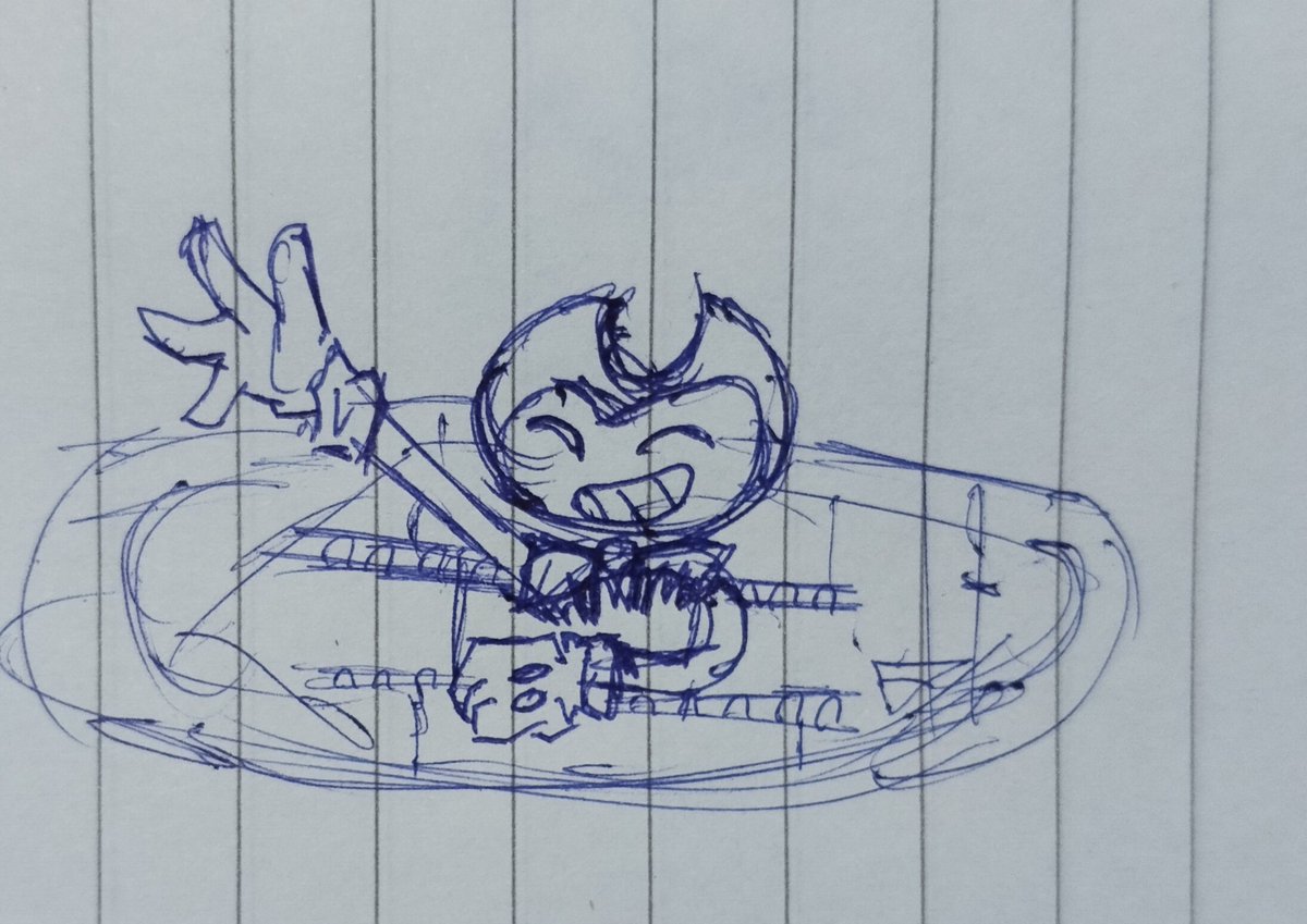 KZRGHB's tweet photo. #bendy 
A random doodle https://t.co/PWC6rZkW4n