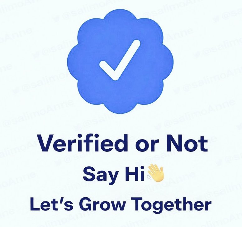 Verified or not Verified ✔️

Just say 'HI'👋 

Let's connect right now 👇