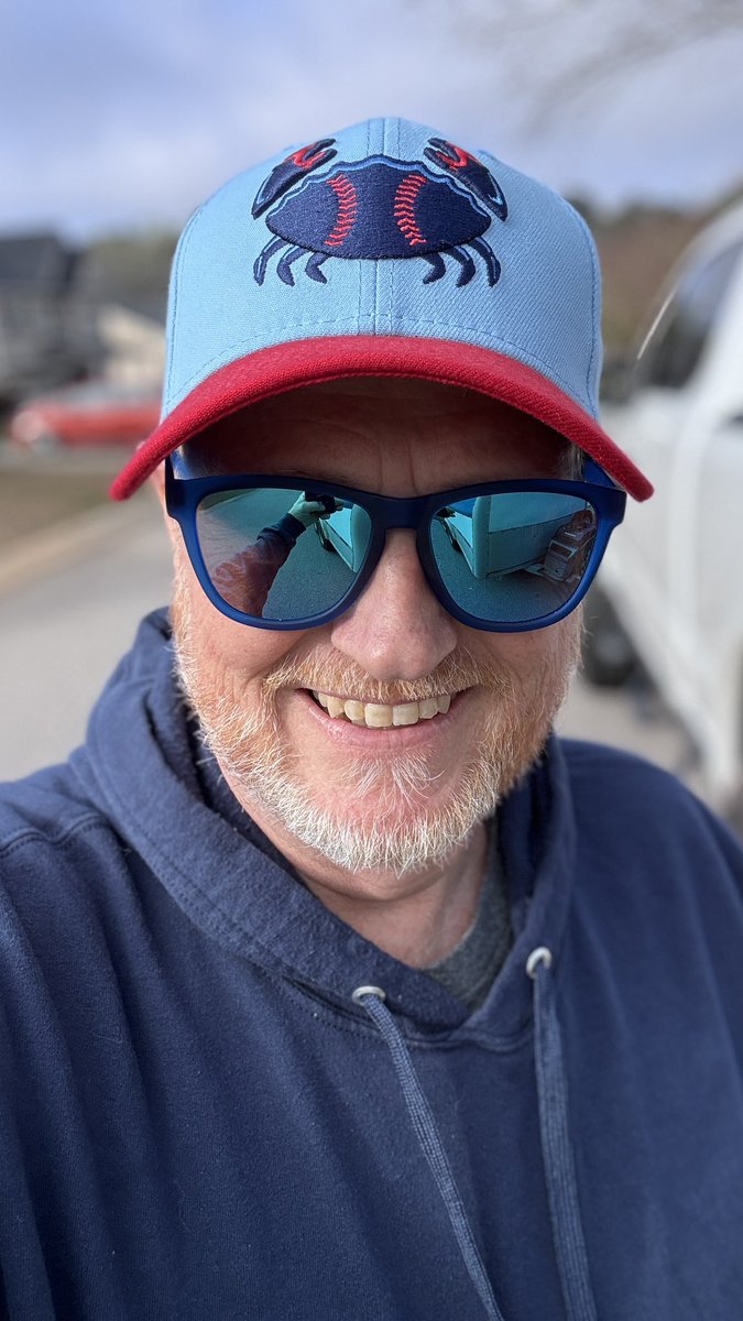 wisedrjr's tweet photo. Today’s “Minor League Monday” hat is a #39Thirty from @BlueClaws in honor of #NationalCrabMeatDay! Such a great design!
#HOTDTheMayor
#365DaysOfHats #Day68 #DHCSportsShow https://t.co/OzmCVNjDsC
