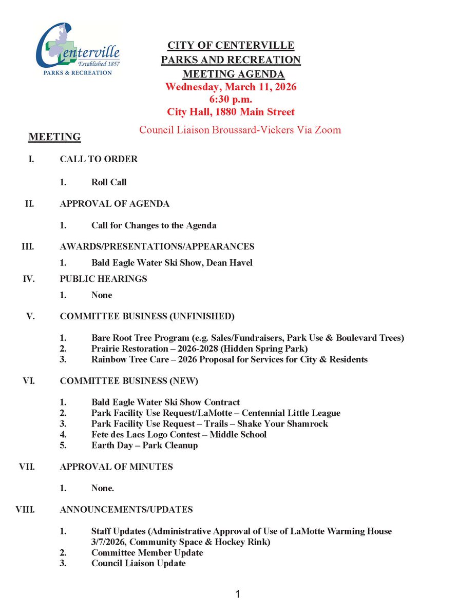 City of Centerville tweet media