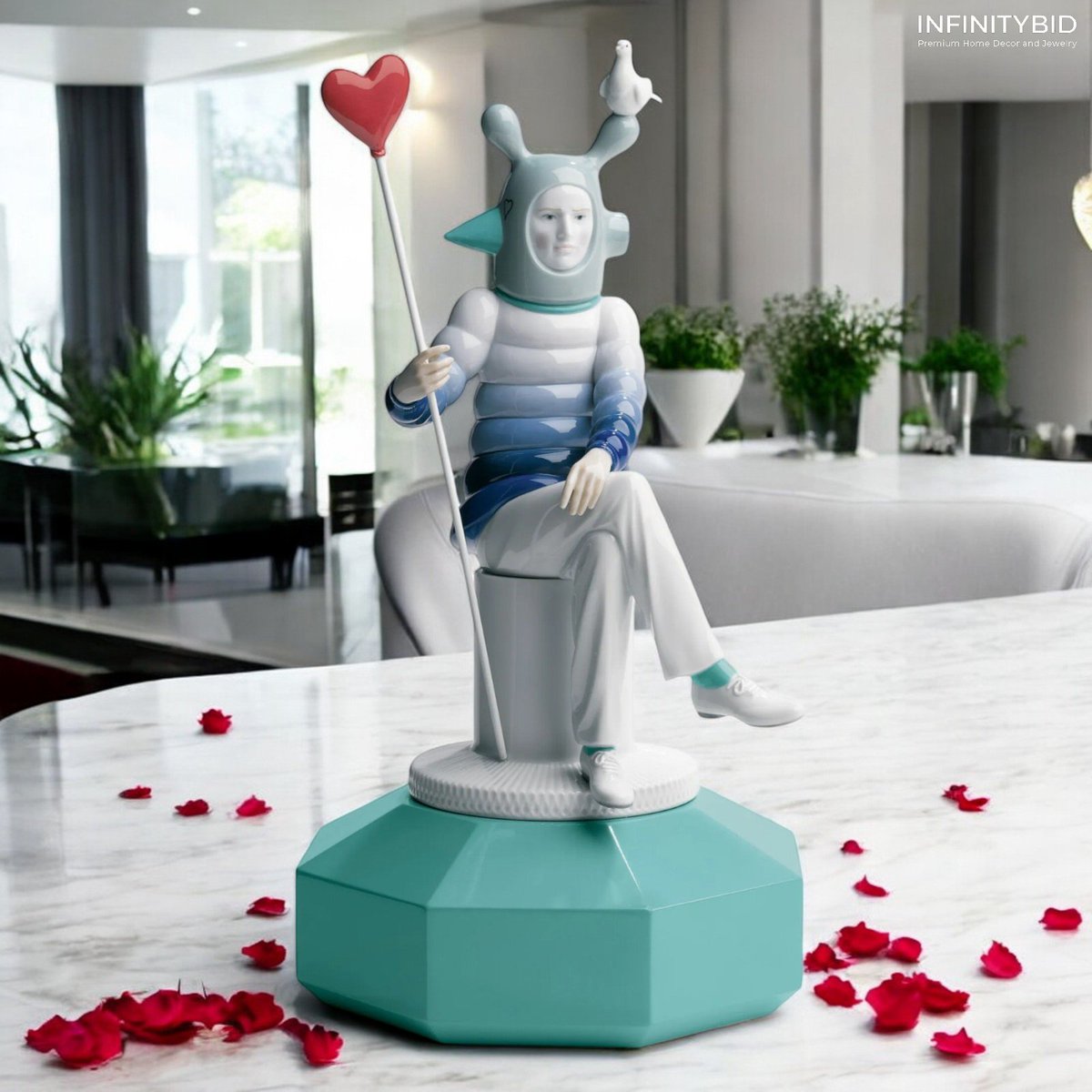infinitybidcom's tweet photo. Lladro &amp;quot;The Lover I&amp;quot; Figurine by Jaime Hayon – A Unique Piece of Art  SKU: 01007252 https://t.co/1VbxjZQJD9 https://t.co/BtsRrGIay3