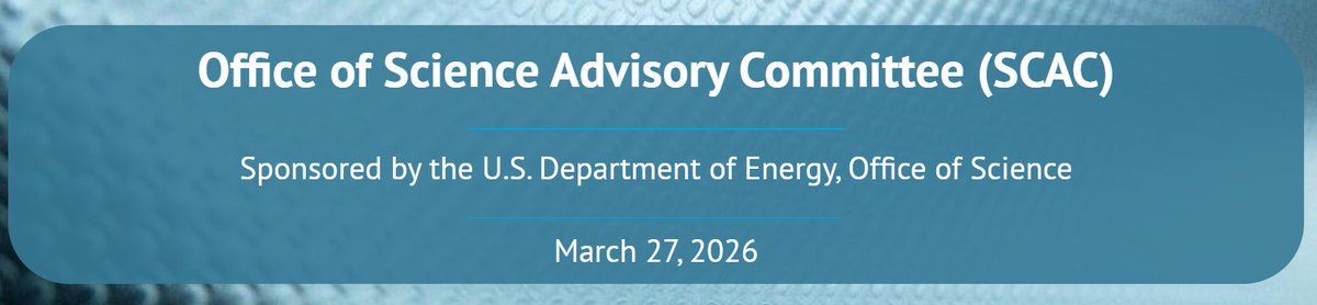 DOE Office of Science tweet media