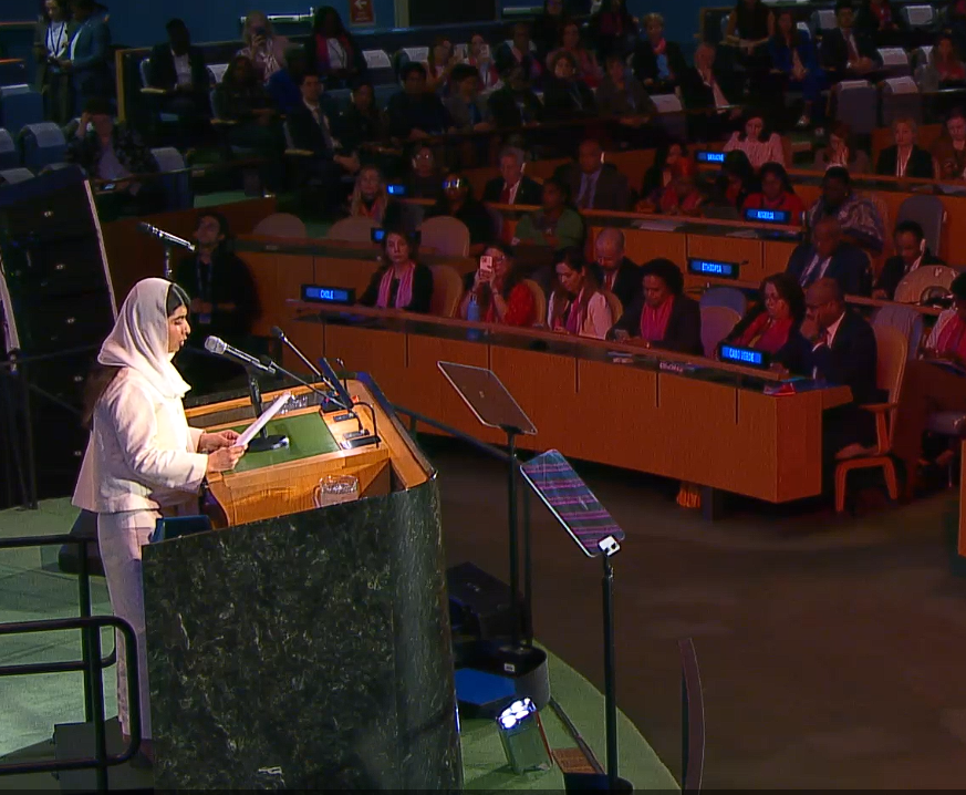 "Globally, we are witnessing a backlash against women and girls. These women and girls have fought for generations to gain their rights. And nowhere is that more evident than Afghanistan." - <a href="/Malala/">Malala Yousafzai</a> speaking at UN Headquarters