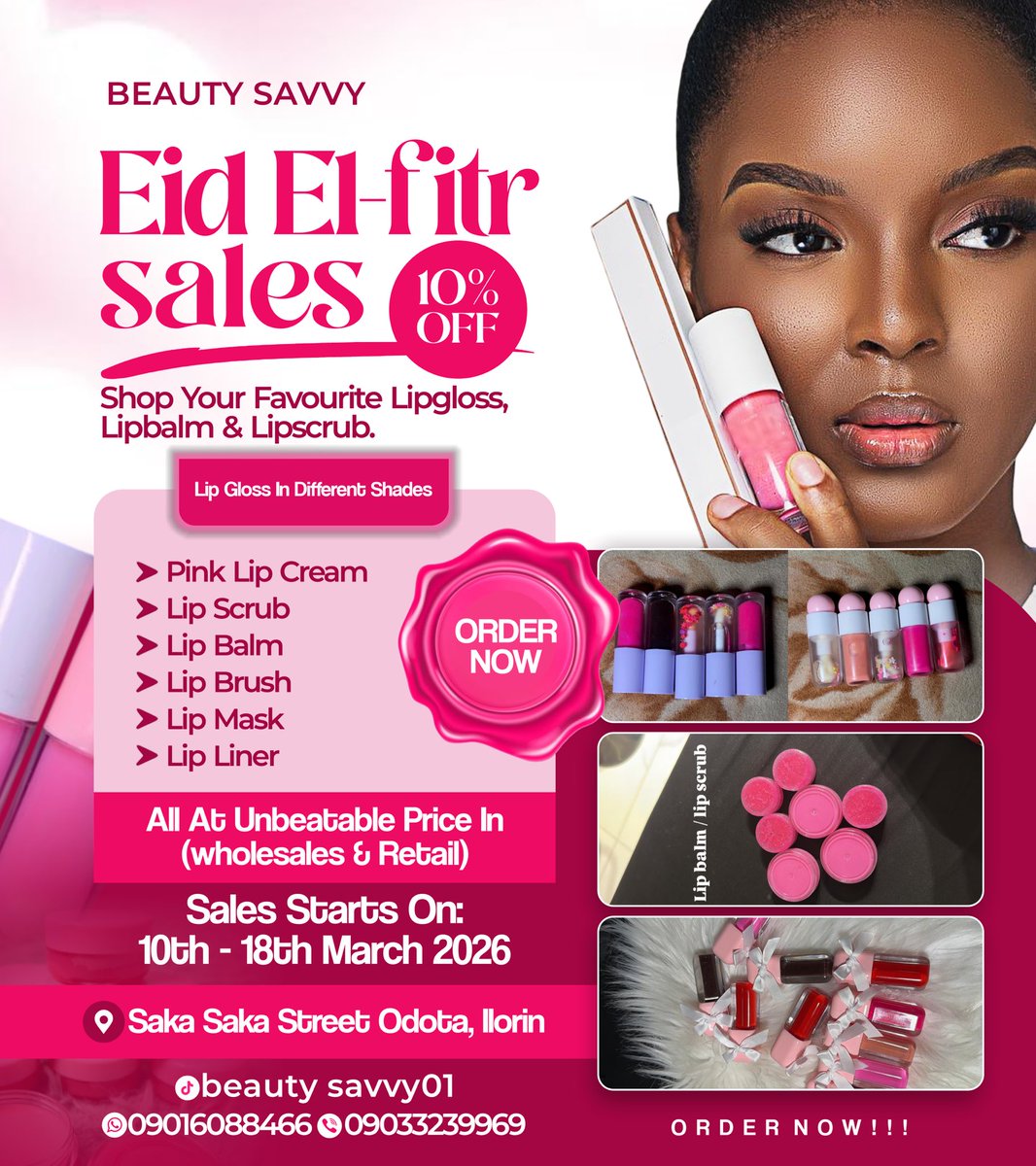 Big_adezy's tweet photo. The goal was to create a design that feels bold, feminine, and attractive while clearly presenting the products, prices, and sales information.

Design concept &amp; layout by me.

Available for flyer design, brand promotion and social media graphics.
Send a DM to work with me. https://t.co/PkzuijAHFt