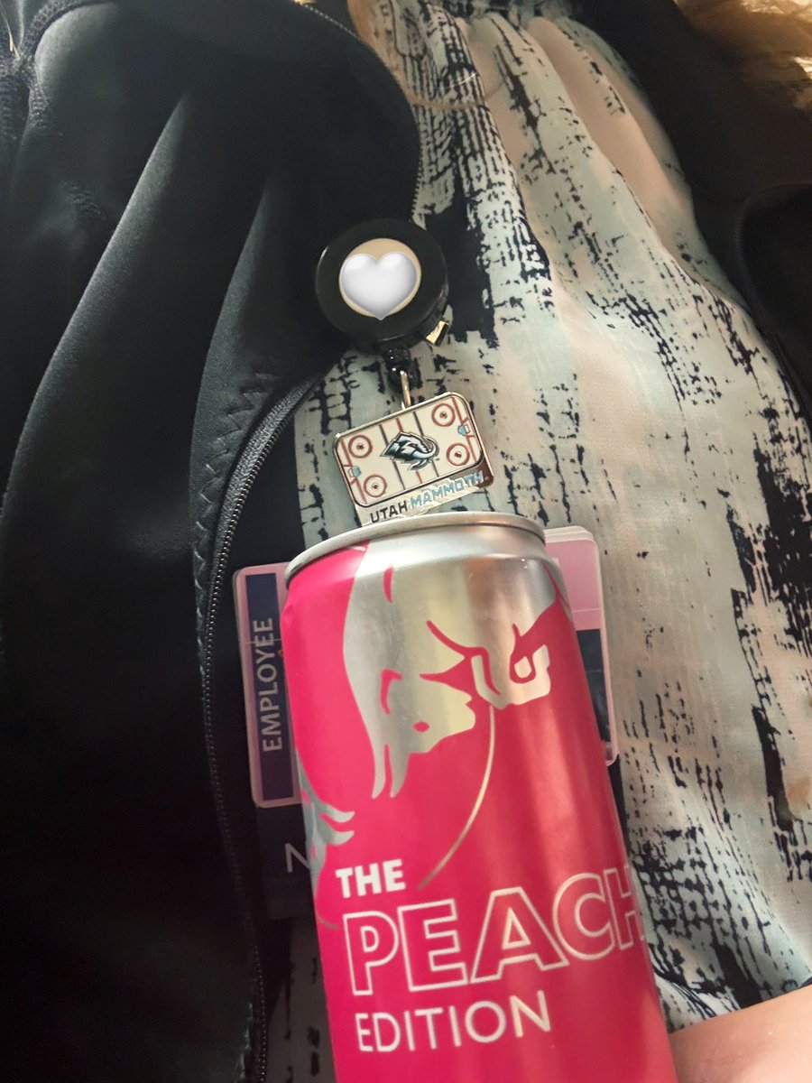YourMomsHockey's tweet photo. It’s another glorious Utah Mammoth Game Day, Best Day, friends! And after last night’s lack of sleep, it definitely called for a little help from the #DoanHers edition Redbull. #TusksUp Utah, it’s going to be a great night. https://t.co/eM6K7C7G4X