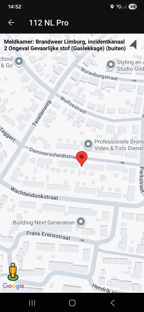 Gaslekkage buiten, inzet brandweer in Voerendaal