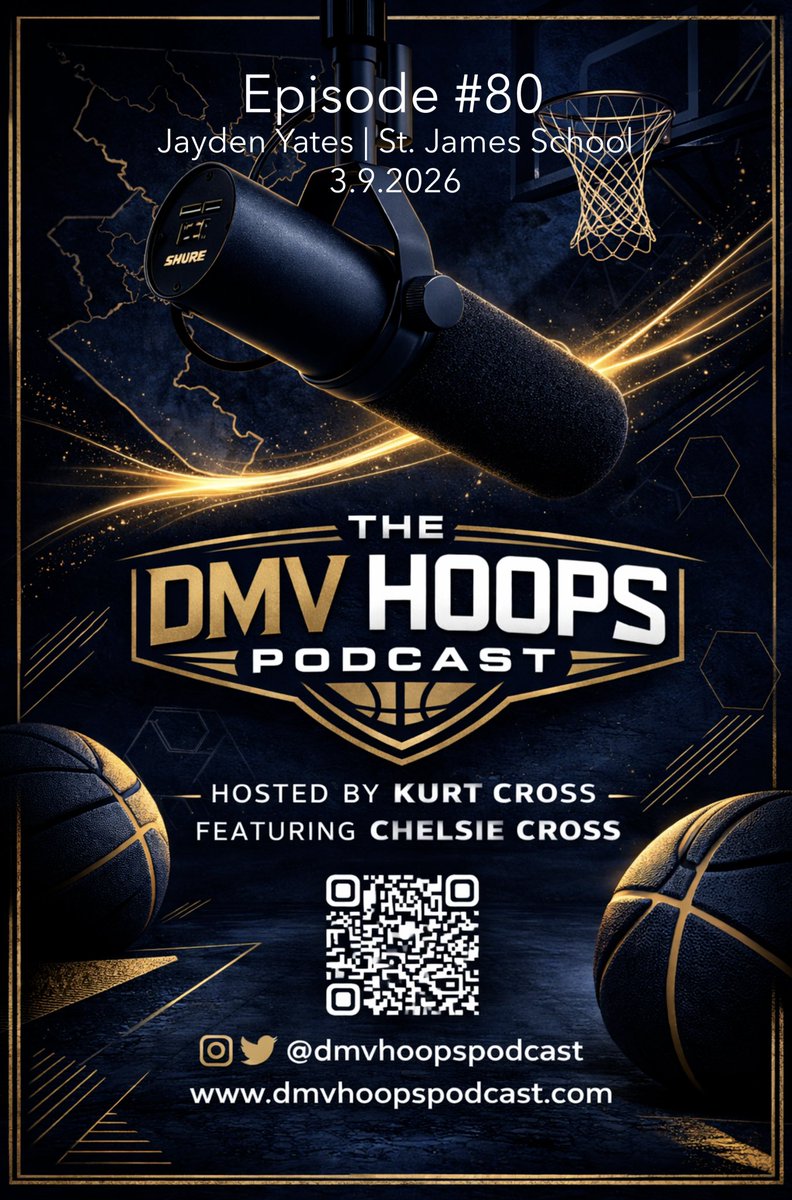 DMVHoopsPodcast's tweet image. Episode 80 of the DMV Hoops Podcast is here! 🎙️

Live from the @MDPSSBT, Kurt &amp;amp; Chelsie talk with @JaydenYates11 from @SJShoops on Episode 80.

open.spotify.com/episode/7AYU5s…

Listen now on all podcast platforms. 🎧

#DMVHoops #MDPSSBT #DMVBasketball