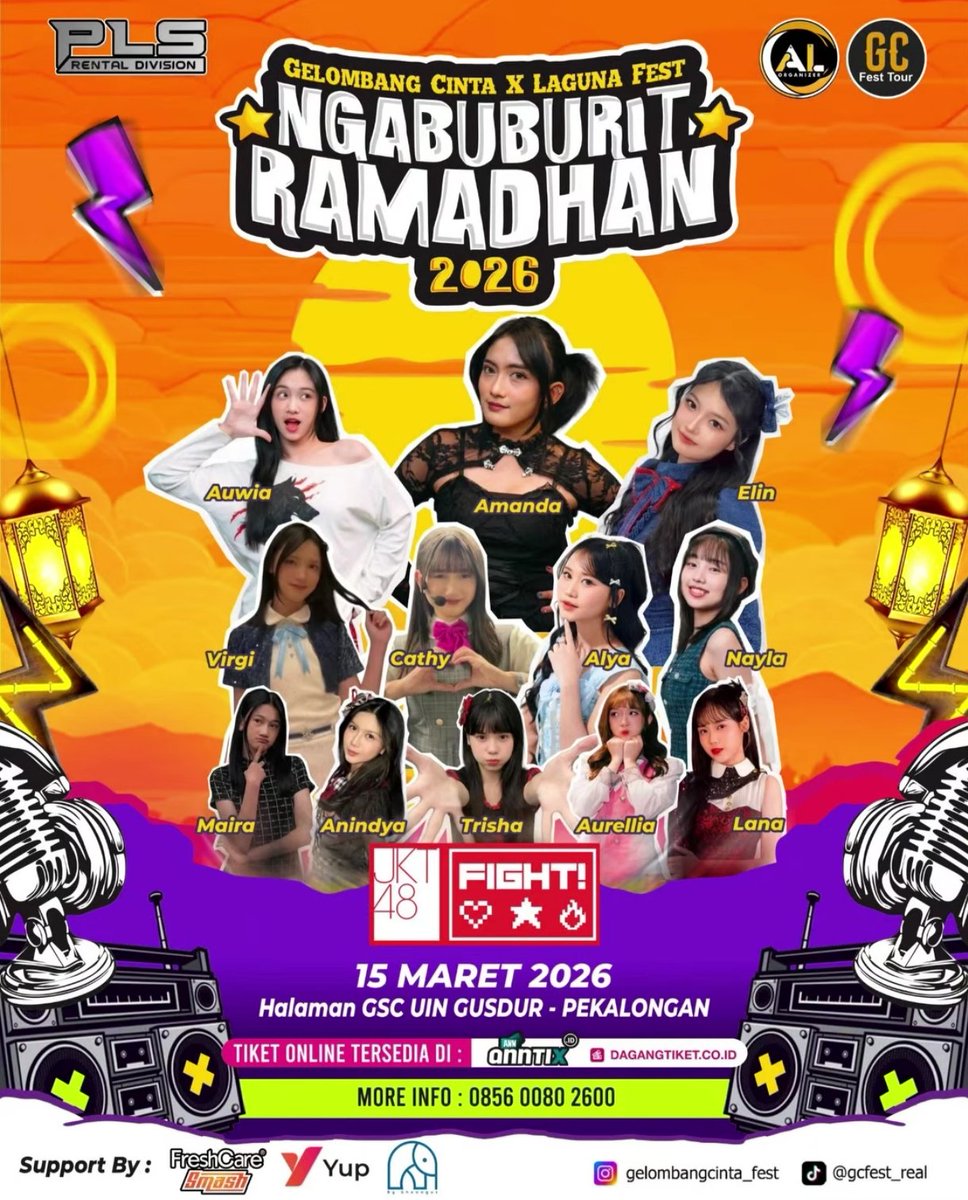 Lineup Member di Gelombang Cinta x Laguna Fest Ngabuburit Ramadhan 2026✨