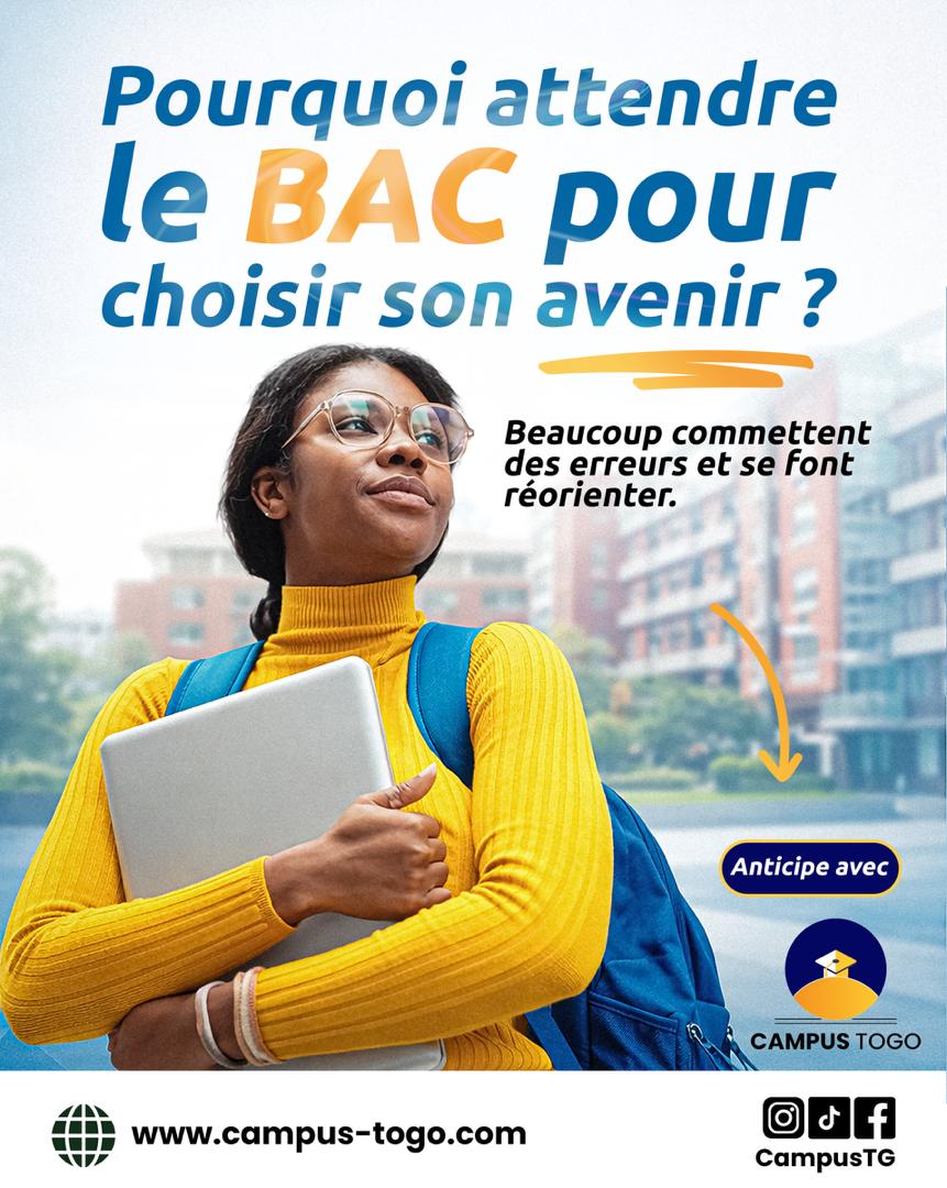 Choisir sa filière n’est pas un jeu de hasard, c’est un choix stratégique pour votre carrière 〽️💡🎖️. 
Campus Togo facilite ton orientation. 

#CampusTogo #Orientation #PostBac #ChoixDeFilière