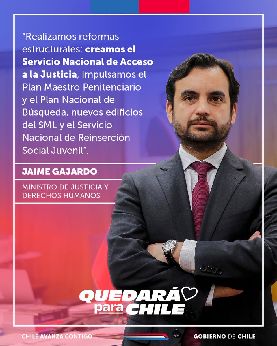 Ministerio de Justicia y Derechos Humanos tweet media