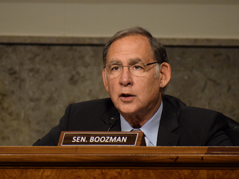 This one's hard to explain away.

Sen. John Boozman is the Chairman of the Senate Agriculture, Nutrition, and Forestry Committee.
He just bought his first ever shares of Kroger $KR — the largest supermarket chain in America.

He bought on Feb 26th. One week later, Kroger beat