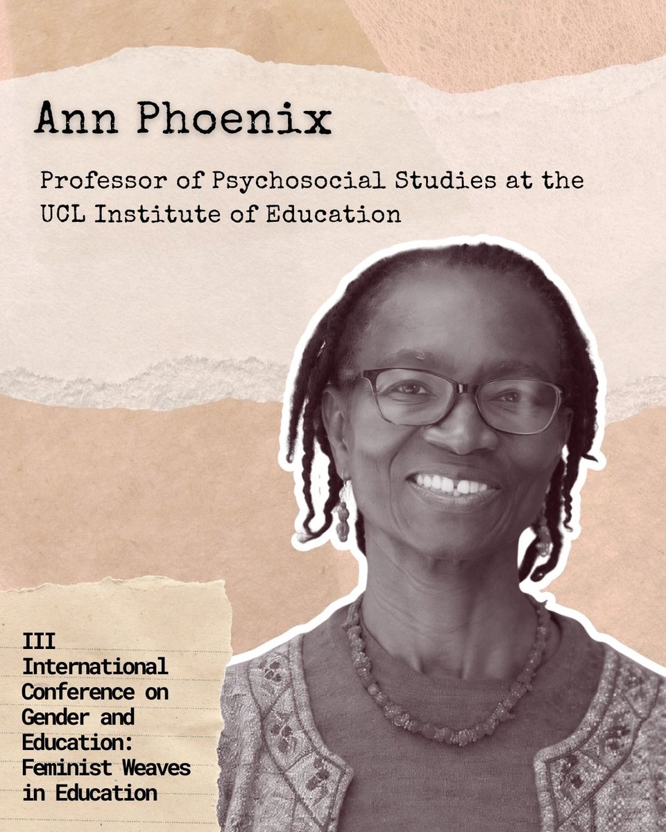 edugenere's tweet photo. Es un plaer presentar a l’Ann Phoenix com a la nostra propera keynote speaker! Professora de Psychosocial Studies a la UCL Institute of Education, Fellow de la British Academy i de l’Academy of Social Sciences, i presidenta del comitè del Holberg Prize. 

Més info al web 🔗🧶 https://t.co/ZCflK7mxtK
