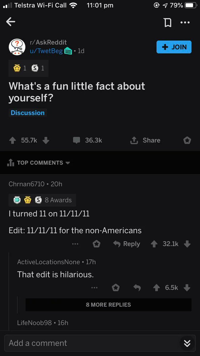 Amazing comment