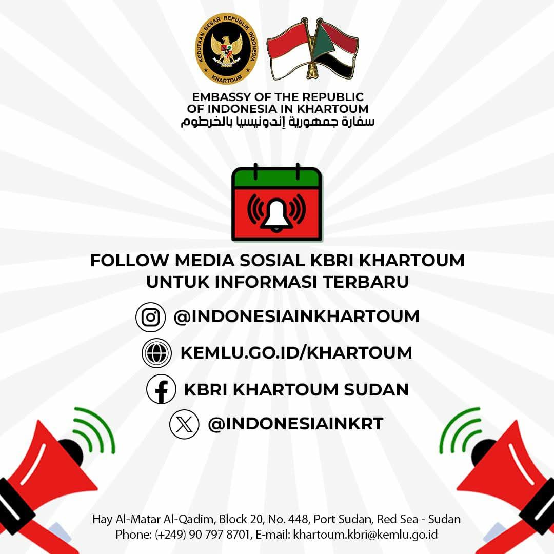 Indonesia Embassy Khartoum tweet media