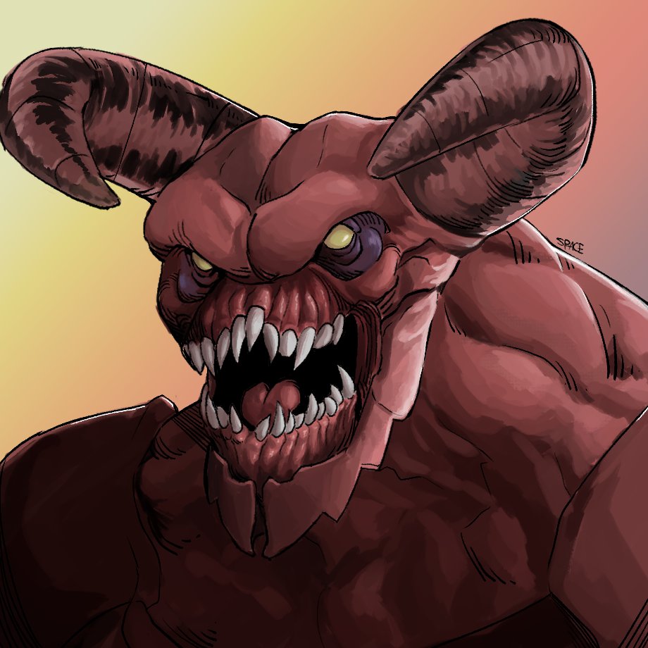 spacezehuman's tweet photo. march hotel drawing #9 #doom #digitalart https://t.co/WOmqwC6suQ