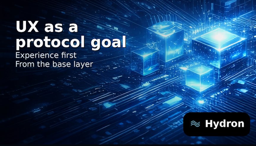 hydronchainL1's tweet photo. Hydron treats UX as a protocol-level goal. https://t.co/y2N804rvzt