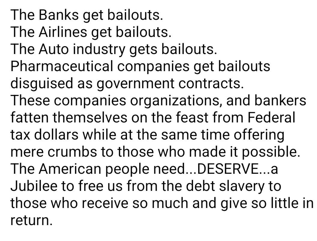 JeremyLHeath's tweet photo. We deserve more than a perpetual debt slavery.

https://t.co/Ep1Bi80xWK

#DailyHaiku #Haiku #Poetry #Poetrybreak #Economy #America #Debt #Debtslavery #Bailouts https://t.co/ViyisMI2aO