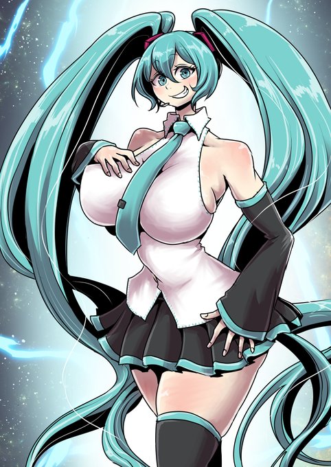 ミクちゃんの日だと聞いて

「いっぱい食べて大きくなっちゃった♪」 