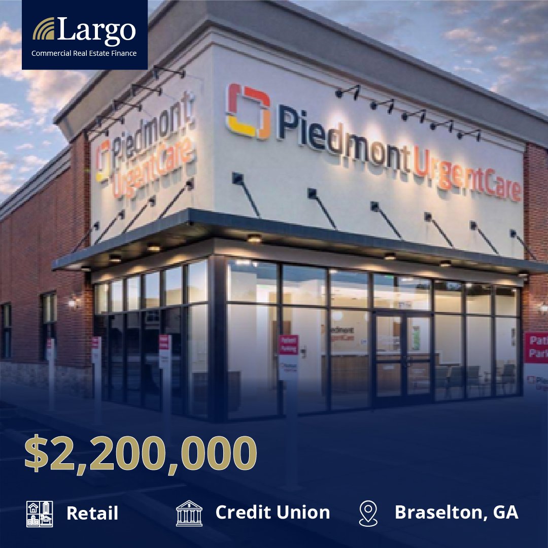 Largocapital's tweet image. 🚨 Just Closed!

Matt Sweeney of Largo Capital, Inc. secured acquisition financing for a newly constructed retail center in Braselton, Georgia.

#LargoCapital #RetailFinancing #CommercialRealEstate #GeorgiaCRE #NNNLease #CREFinance