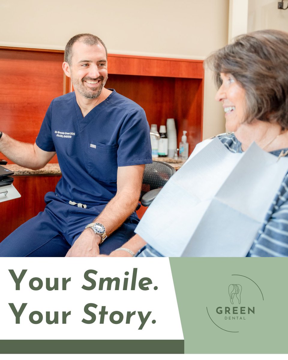 Your smile is personal, and so is the care you receive at Green Dental. We know that each patient’s needs, goals, and concerns are unique, which is why we take time to listen and truly understand your story. Learn more about our approach at drgreendental.com/about.
