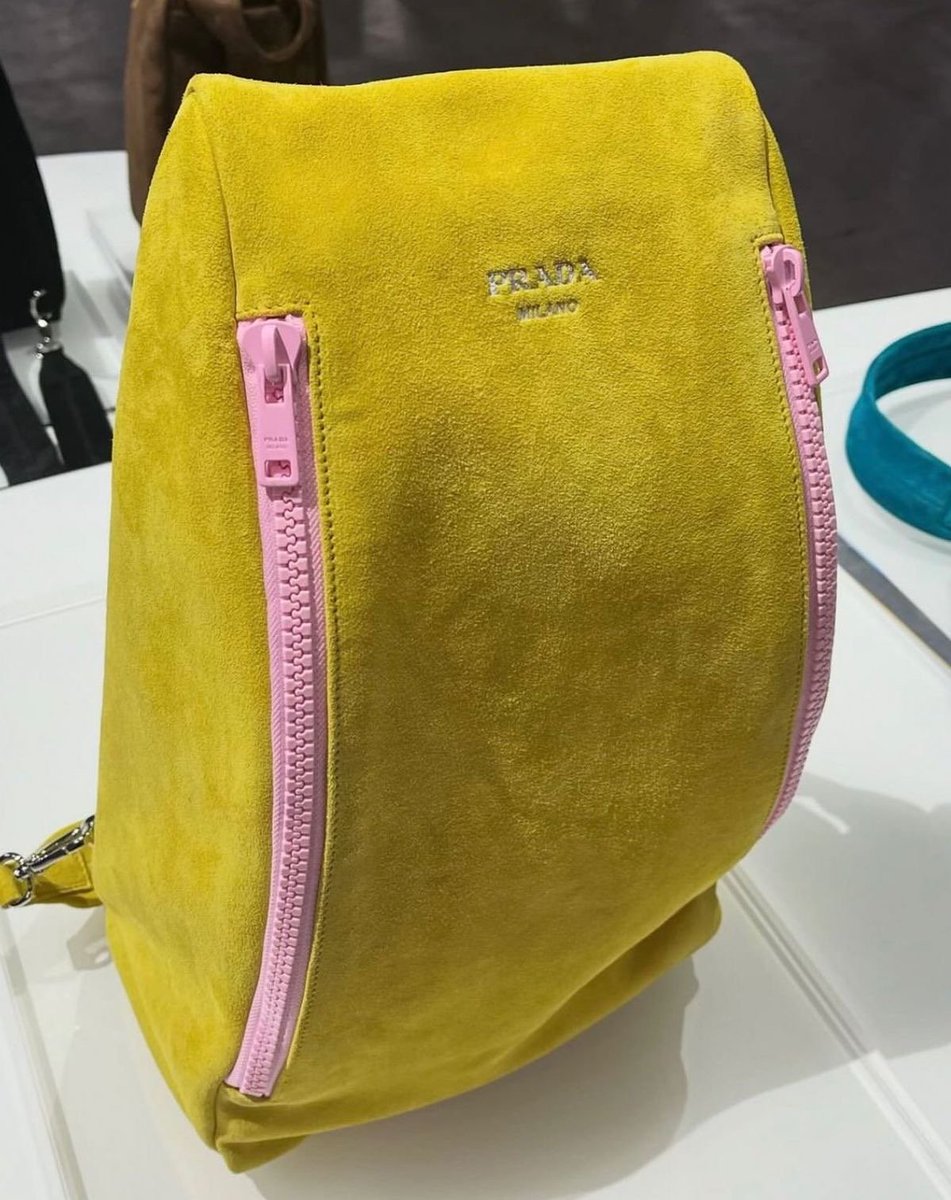 prada suede shoulder bag s/s 2025