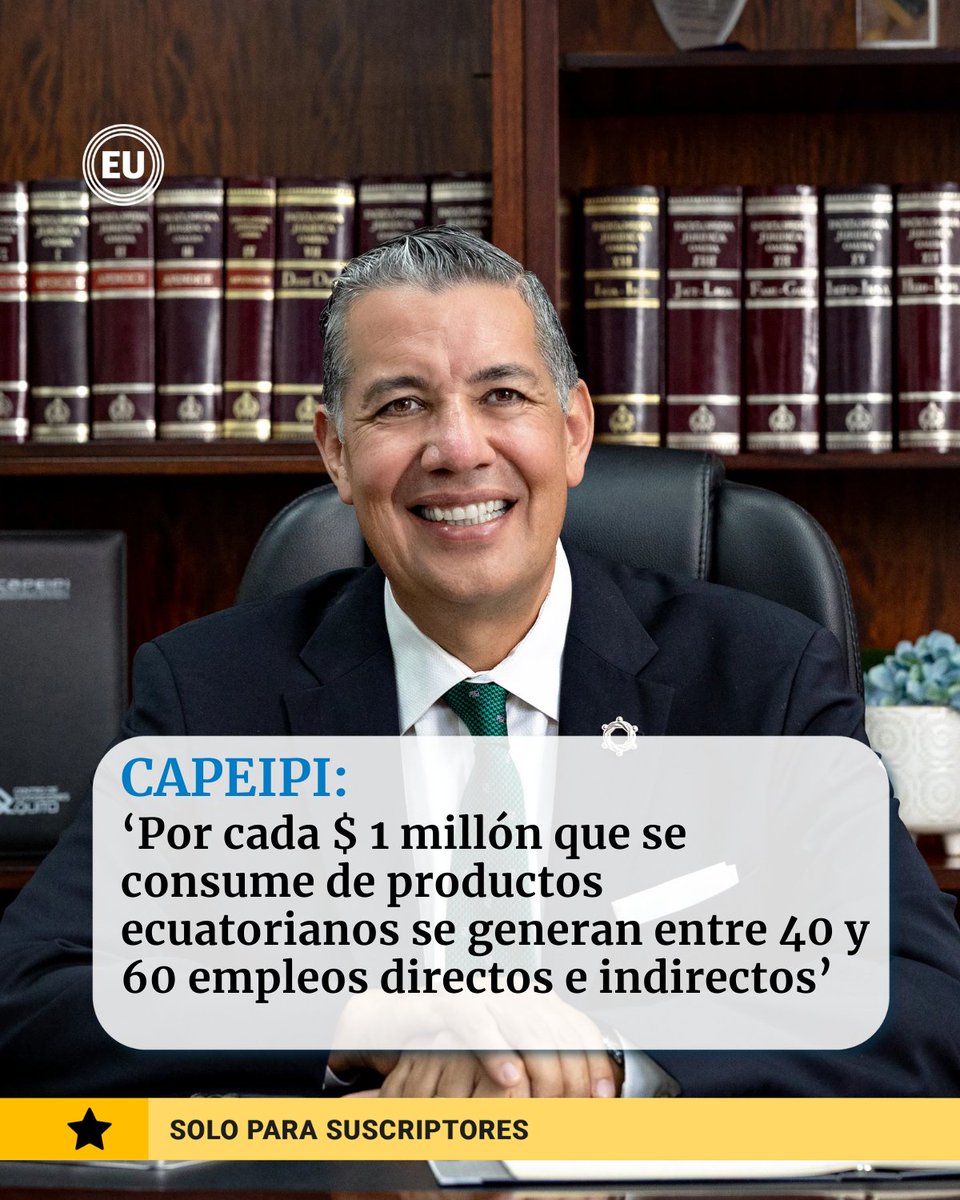 eluniversocom's tweet photo. El presidente del gremio dice que cuando se consume un producto elaborado en el extranjero solo se generan entre cuatro y seis plazas de trabajo https://t.co/fb2pnkQix8 https://t.co/1kiu3I146r