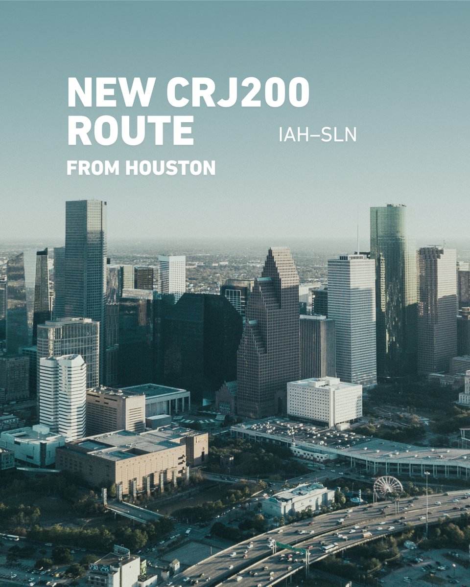 MHI_RJ's tweet image. United Airlines' new CRJ200 route from Houston (IAH) to Salina (SLN) highlights how 50-seat regional jets continue supporting network growth. More in WINGSPAN: brnw.ch/21x0A9E

#MHIRJ #AviationIndustry #AVGeek