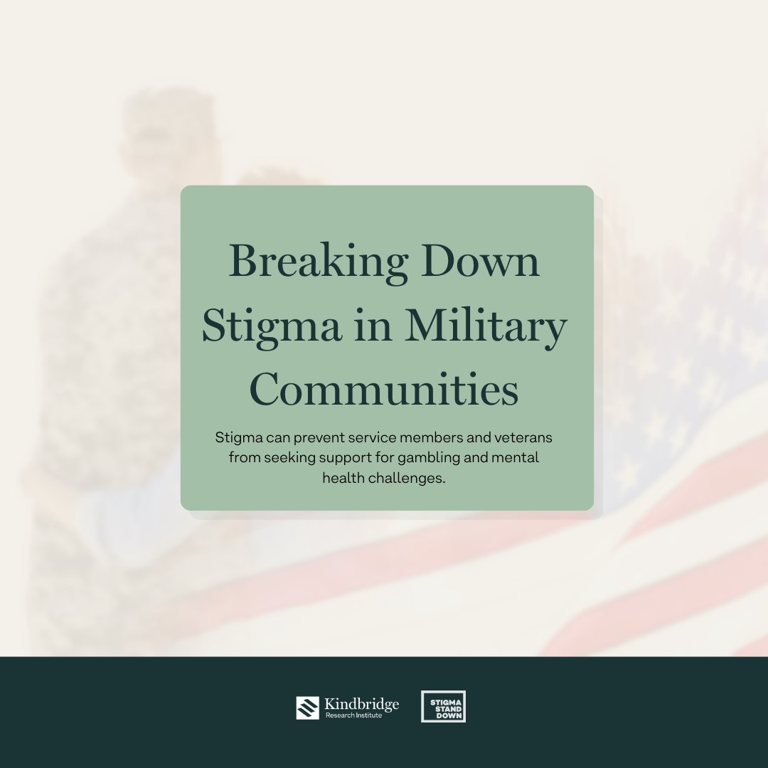 KR_Institute's tweet photo. Stigma can be one of the most powerful barriers to care, especially within military communities. Through tailored workshops, education, and confidential screening tools, @StigmaStandDown helps reduce stigma and expand access to support.

Learn more at https://t.co/pZBMJlAu8D https://t.co/S0COYj8Bsz