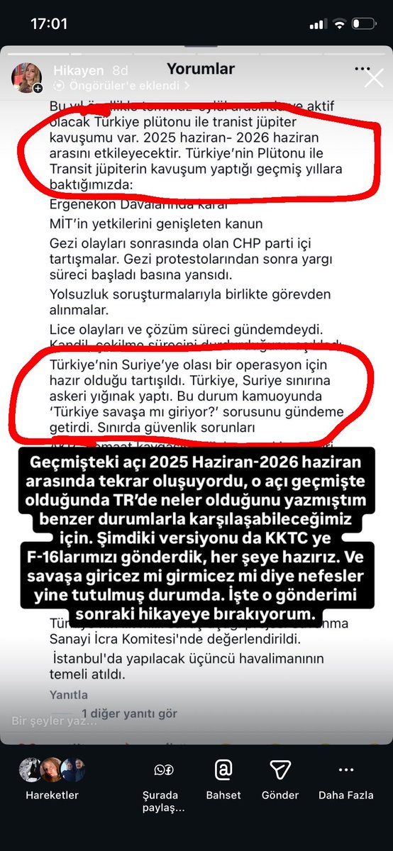 Haziran 2025te; 2025 Haziran-2026 haziran arasında TR’nin bu olaya benzer olaylar yaşayabileceğini yazmıştım.

#kıbrıs #kktc #iran #abd #israil #trump #netanyahu #savaş #füze