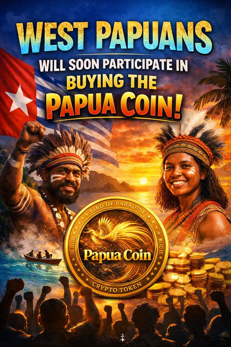Papua_Coin's tweet photo. Soon West Papuans themselves will participate in buying the Papua Coin.

A true Movement Coin supporting our landowners, protecting our unique and ancient forests and islands, and advancing the Green State Vision.

A new financial future built by the people, for the people. 🌿 https://t.co/ONF6BfObQX