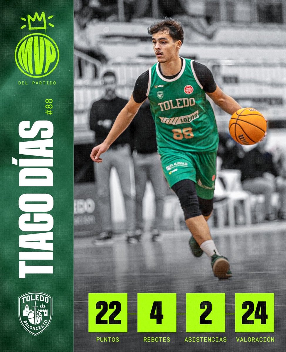 cb_toledo2025's tweet photo. 💚MVP💚
Partidazo del portugués en la victoria ante Iraurgi 🚀 https://t.co/tCDUOSedhx