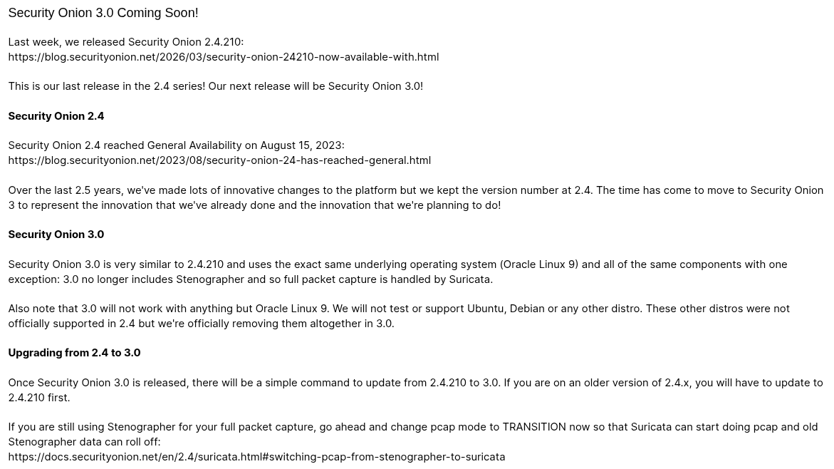 Security Onion tweet media