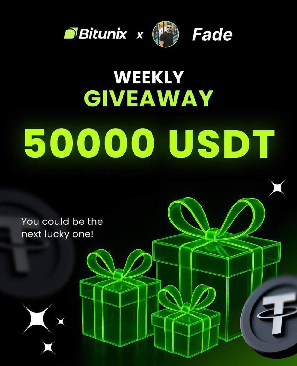 $50,000 USDT Giveaway

I partnered with <a href="/BitunixOfficial/">Bitunix</a> to give away $50,000 USDT to 50 users

• Sign up using my link below 
• Follow <a href="/NeverfadeKing/">Fade</a>
• RT + tag 2 friends

Winners receive USDT directly to their Bitunix account.

Register here 👇
bitunix.com/register?vipCo…