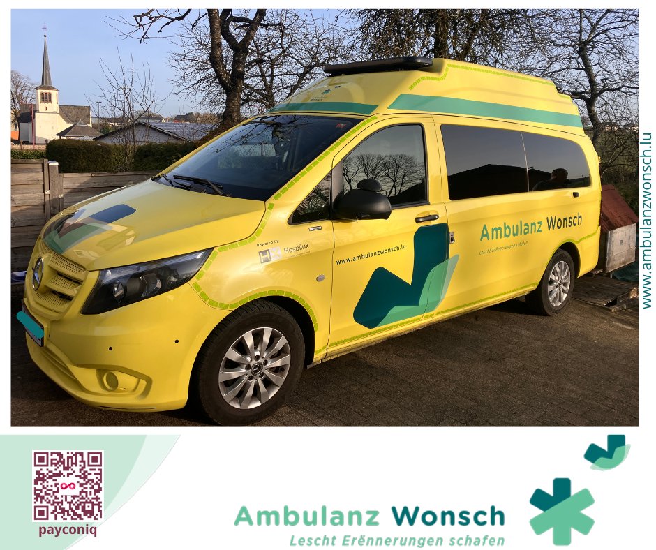 #Lettrage24/Dryice has done a fantastic job — our ambulance is now proudly wearing the Ambulanz Wonsch design! 

We’re really happy with how it turned out. What do you think?

#AmbulanzWonsch #méchtWënschméiglechzu #Lëtzebuerg #gratis #LeschtErënnerungenschafen #AddingLifeToDays