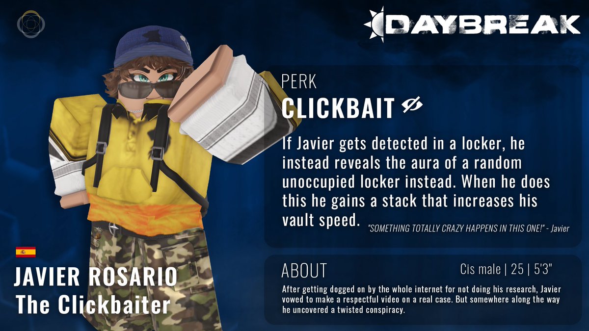 4 all new survivors dropping with the release of Daybreak: Remisted's open alpha test. 

Rene by <a href="/dreamybatz/">🦦🦦🦦</a>