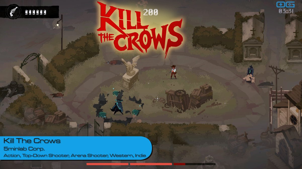 OverageGmngCom's tweet photo. OG plays Kill The Crows!
https://t.co/Tw1hnKwyDq
Like & Sub!
@proj_KillCrows
@5minlabOfficial
#KillTheCrows #topdown #shooter #fastpaced #pixelart #IndieGameTrends #IndieWatch #IndieDev #GameDev #IndieGameDev #IndieGame #IndieGames #Gameplay #letsplay #gaming https://t.co/BWnCWyE8B3
