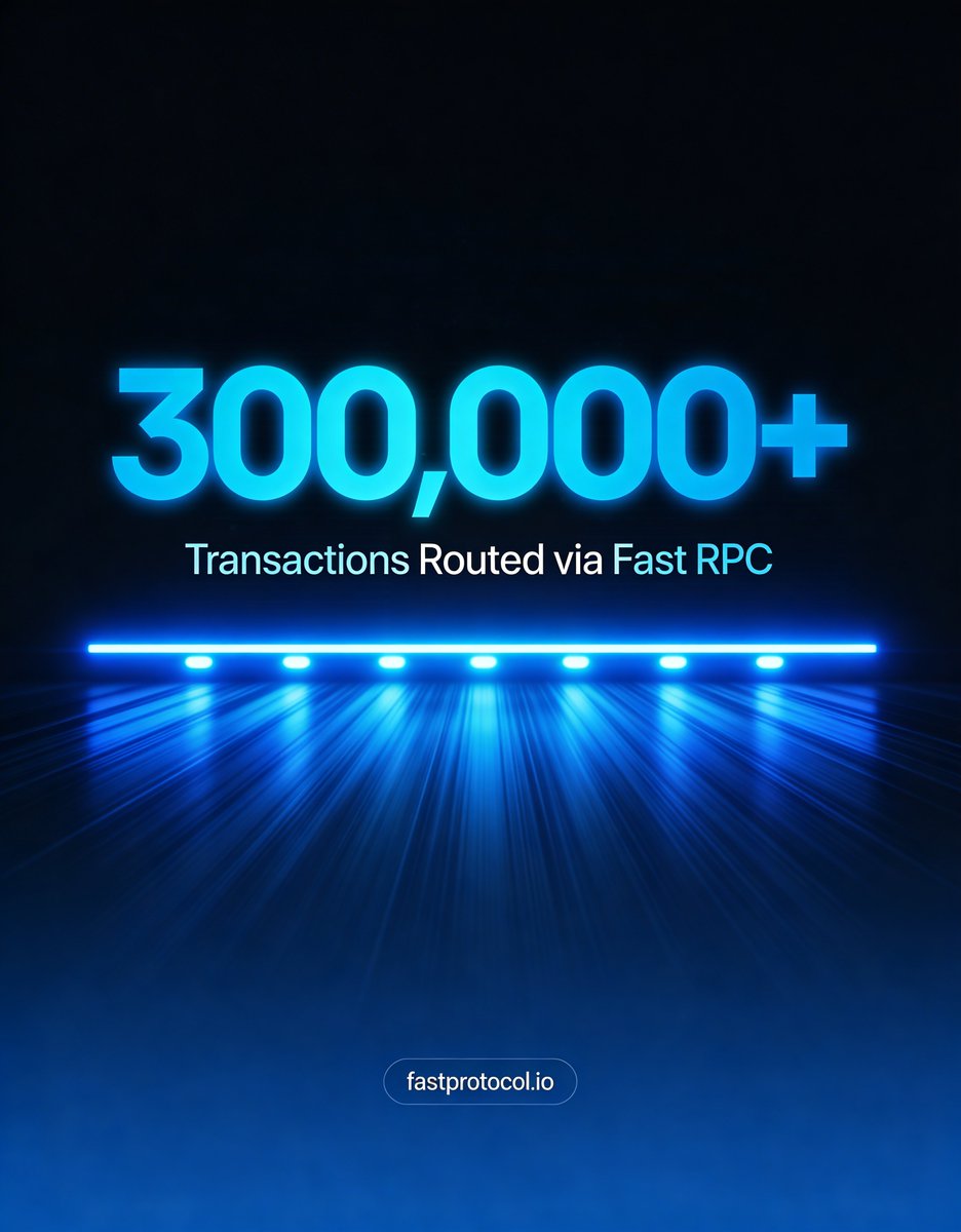 300,000+ transactions routed through Fast RPC.

That’s over 300K preconfirmations delivered in <50 ms.

Now live in Fast Swap, same execution layer for your swaps.

Use Fast Swap → fastprotocol.io