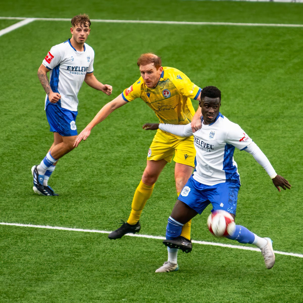 GomboczSteve's tweet image. Some more player images taken during the game Bury v Vauxhall Motors on 7/3/26. #BuryFC #PartOfIt @whitebluearmy @buryfcofficial #bfc140 #shakers
