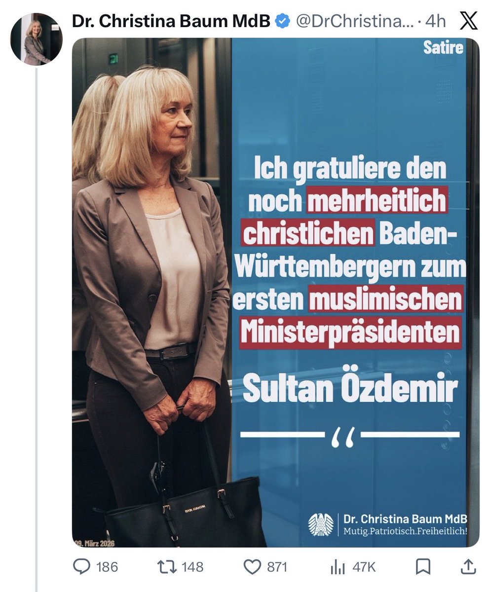 Missgunst, Hass und Dummheit in einem Tweet.