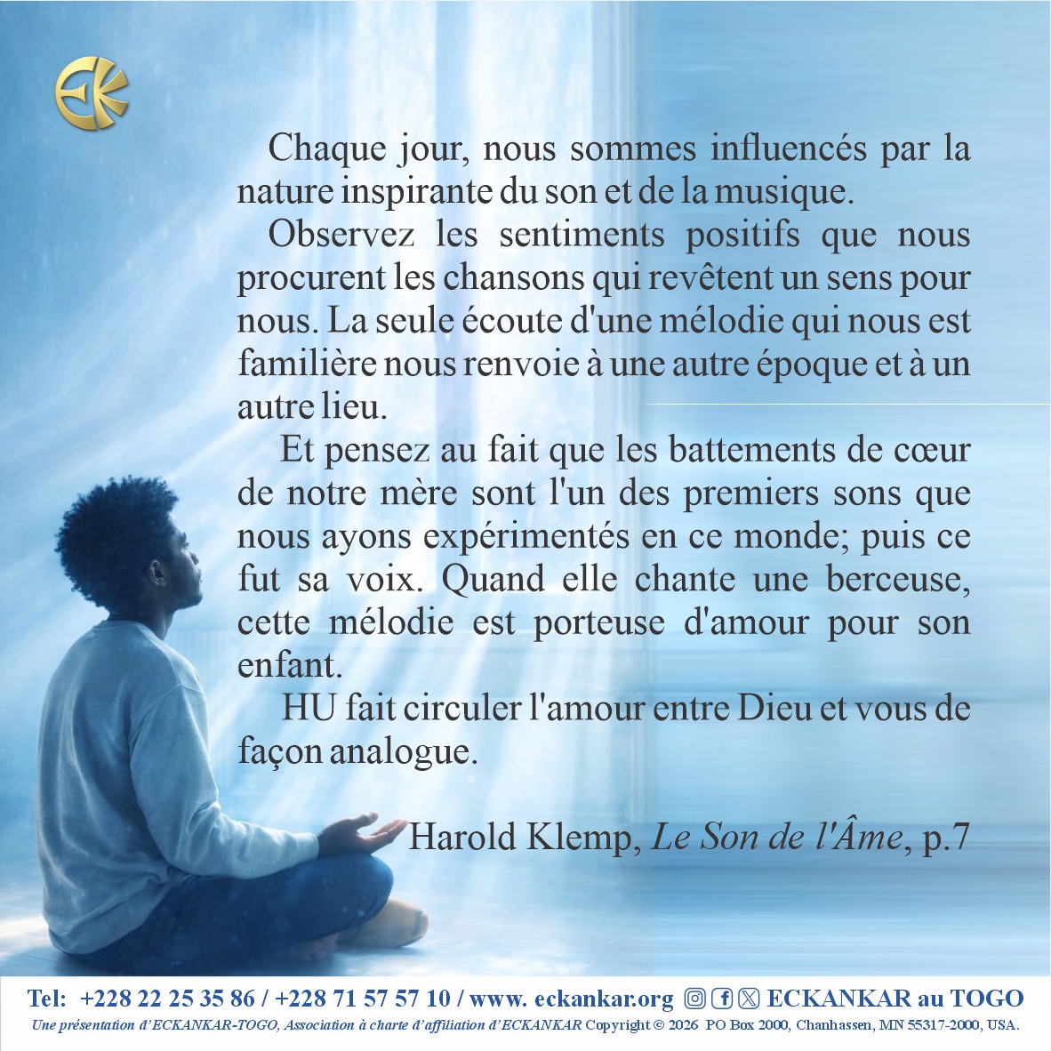 Eckankar au Togo tweet media