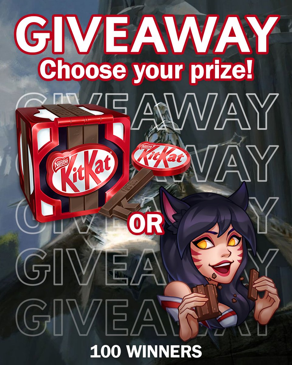 🔥 EMEA Masters starts TODAY! 🔥

To kick things off, we’ve got 100 Break Emotes or KitKat Hextech Chests up for grabs!

To enter:
➡️ Follow <a href="/KITKATGaming/">KITKAT Gaming 🎮</a> 
➡️ Like, repost &amp; comment 🦊 for the emote or 🔑 for the chest + tell us which region you’re cheering for!