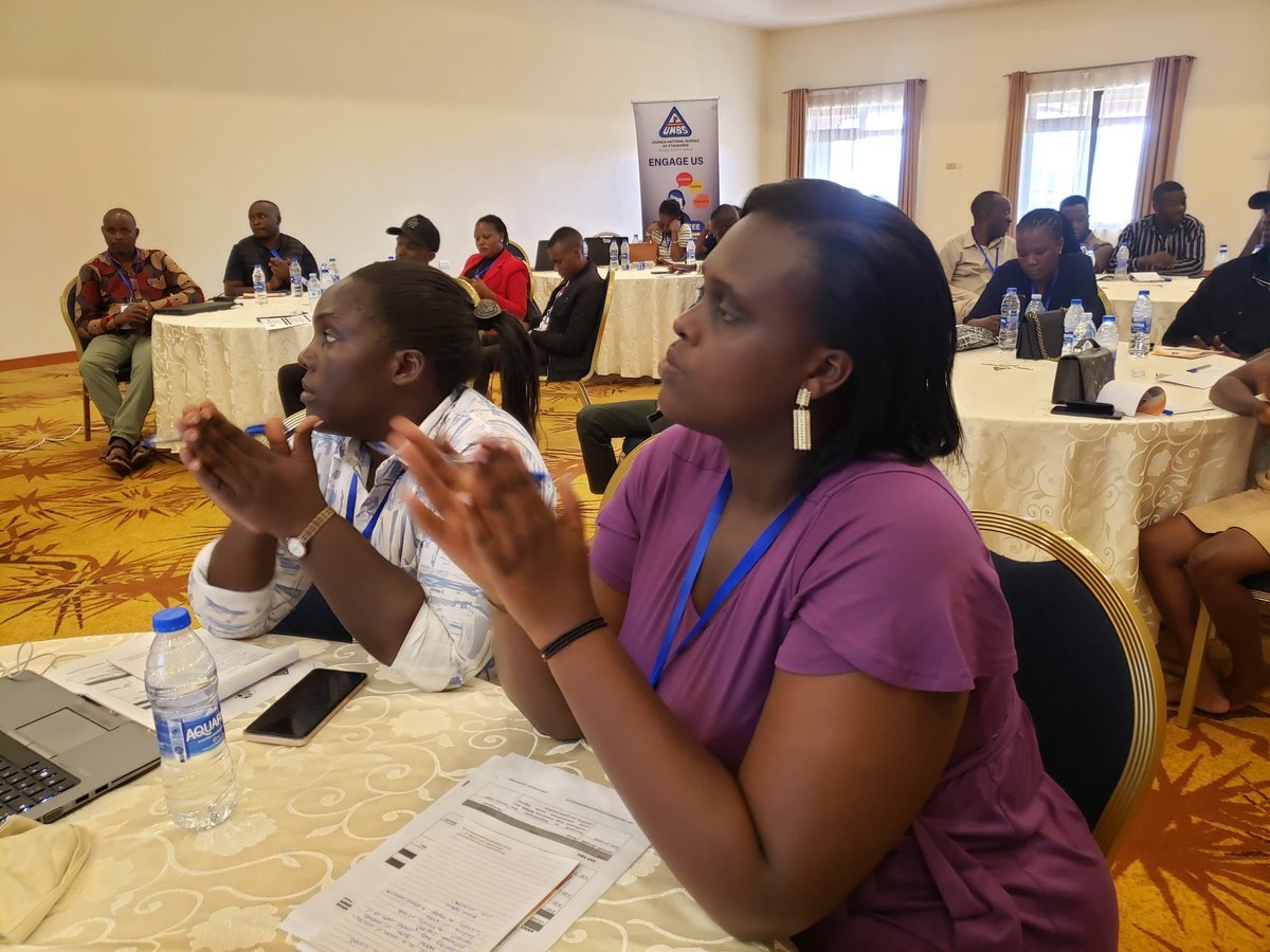 TayariWestTV's tweet photo. UPDATE: A three-day media training on standards and metrology has started at Hotel Triangle, organized by the @UNBSug  with partners to equip journalists with skills to better report on quality standards, certification, and counterfeit detection.
📸: @JobApuuli 
#TayariWestUpdates