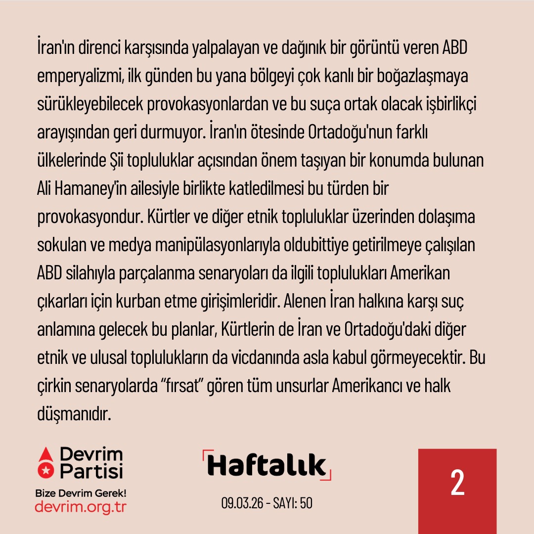 Devrim Partisi tweet media