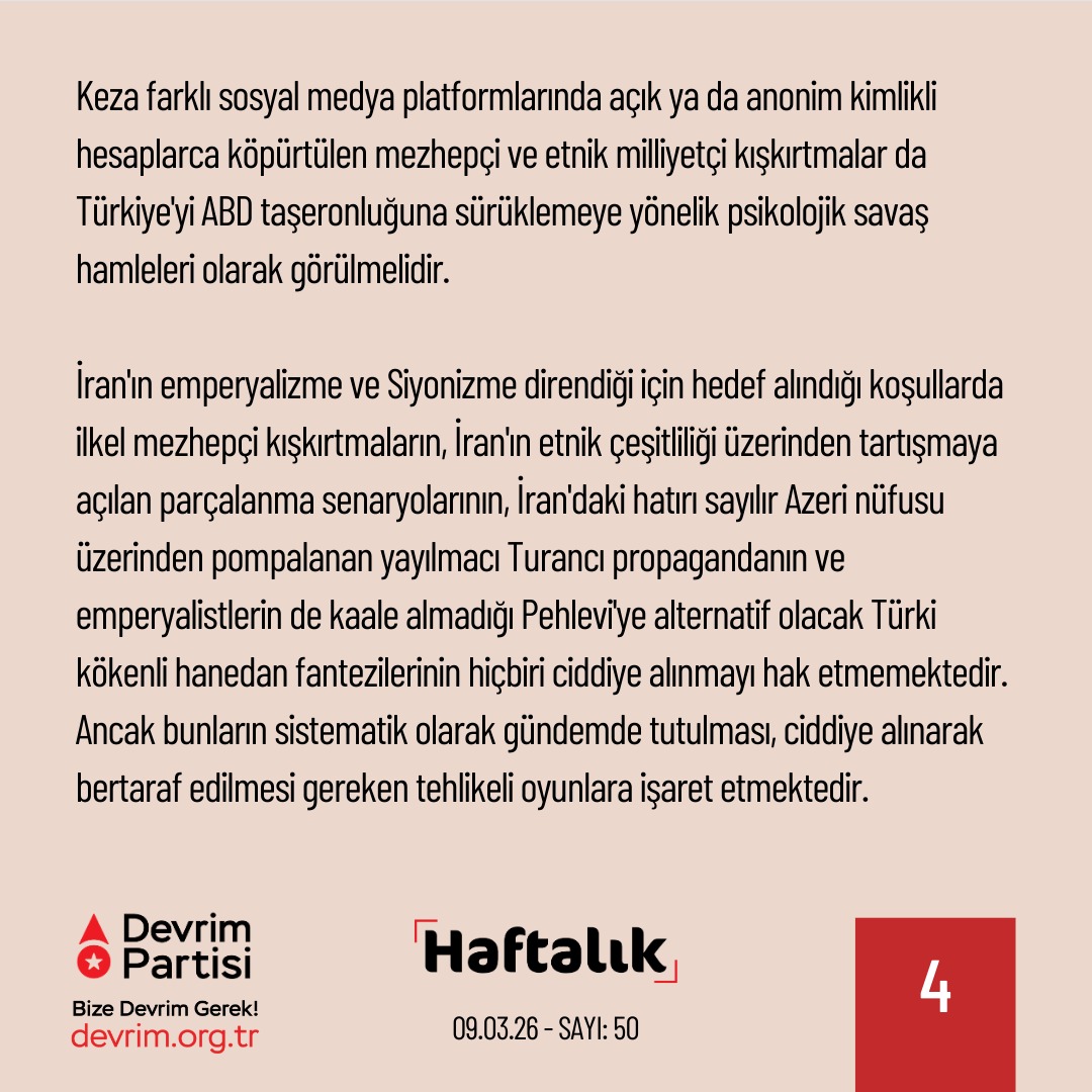 Devrim Partisi tweet media